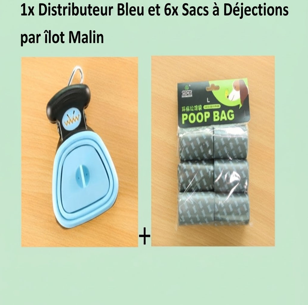 Ramasse-crottes pliable et portable pour chien