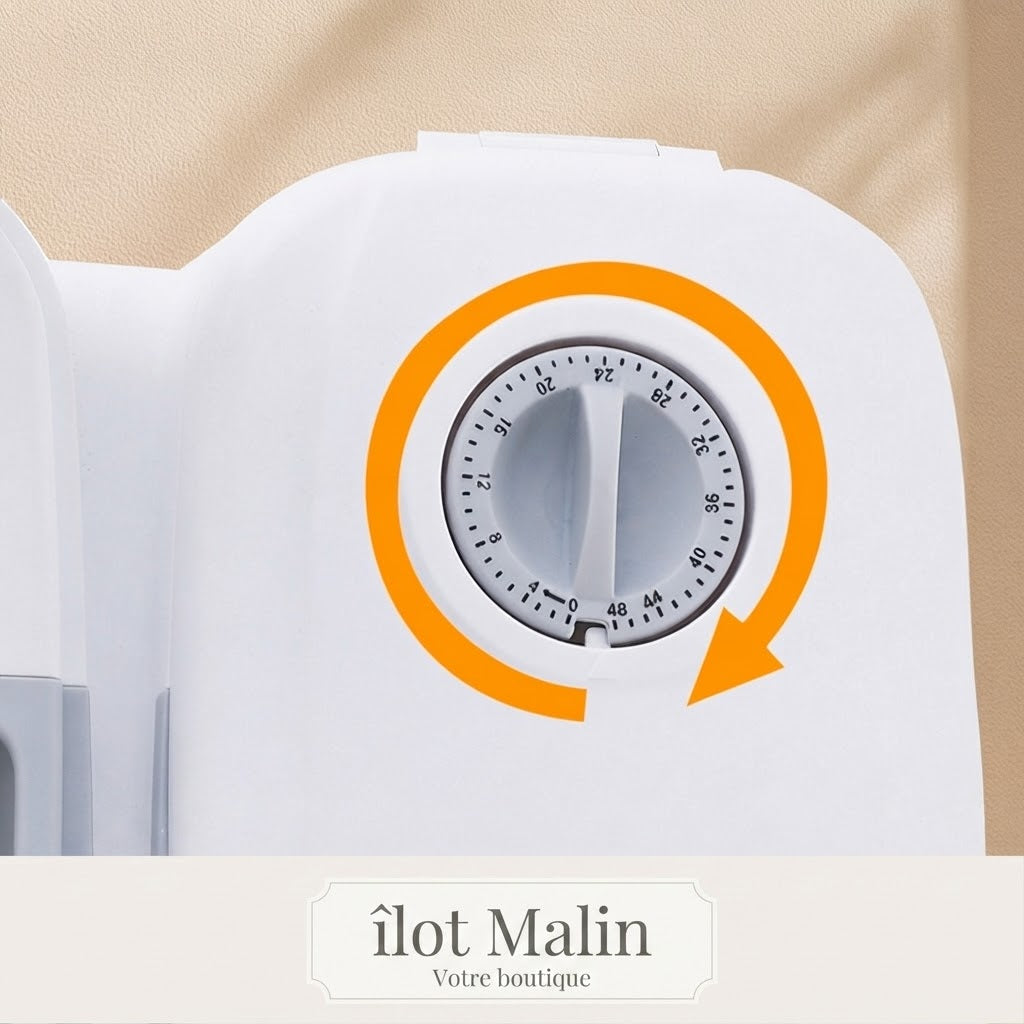 Distributeur anti-stress - vue des compartiments