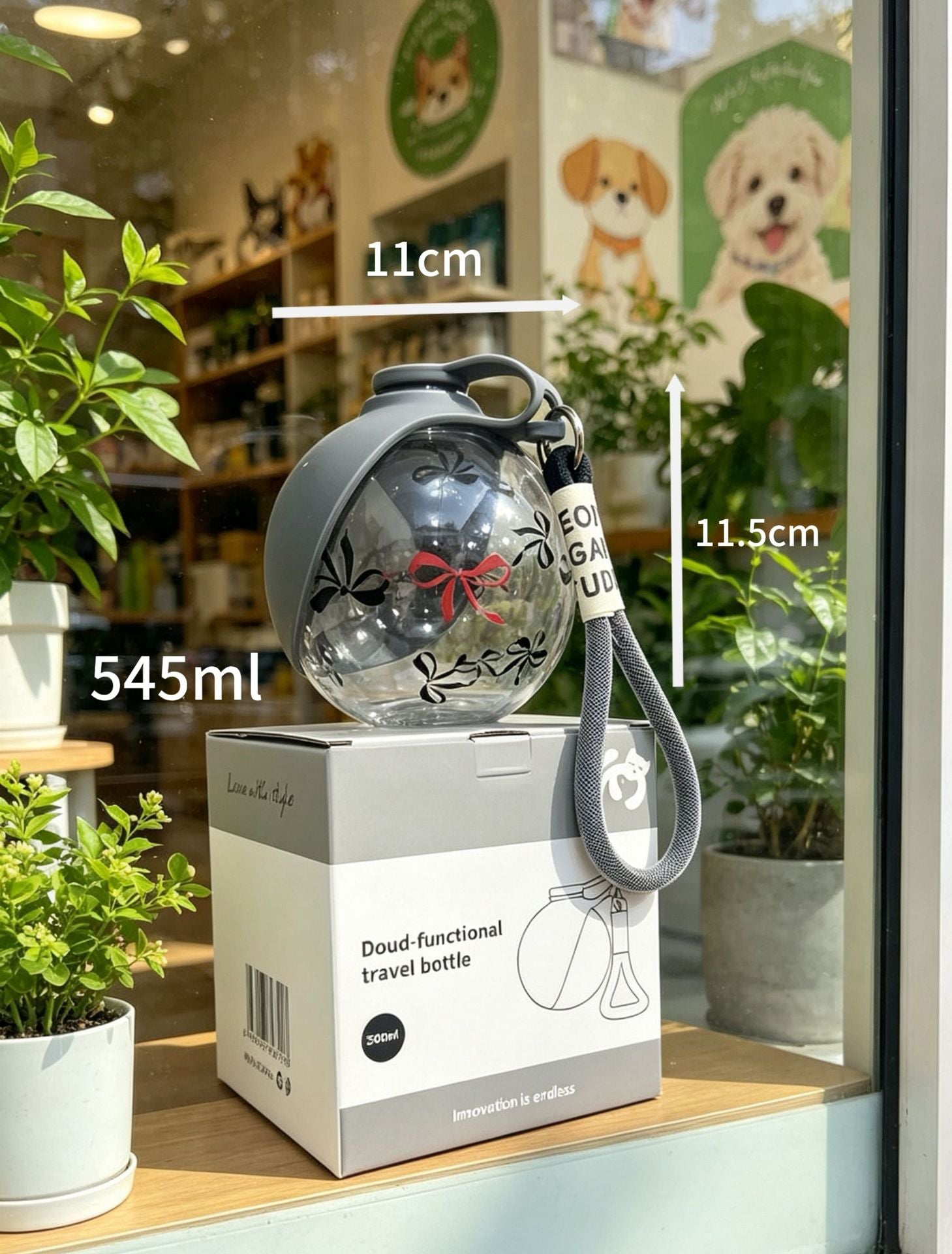 Gourde portable étanche pour chien et chat 