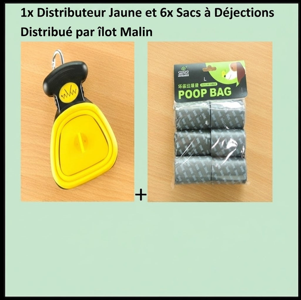 Utilisation du ramasse-crottes en promenade