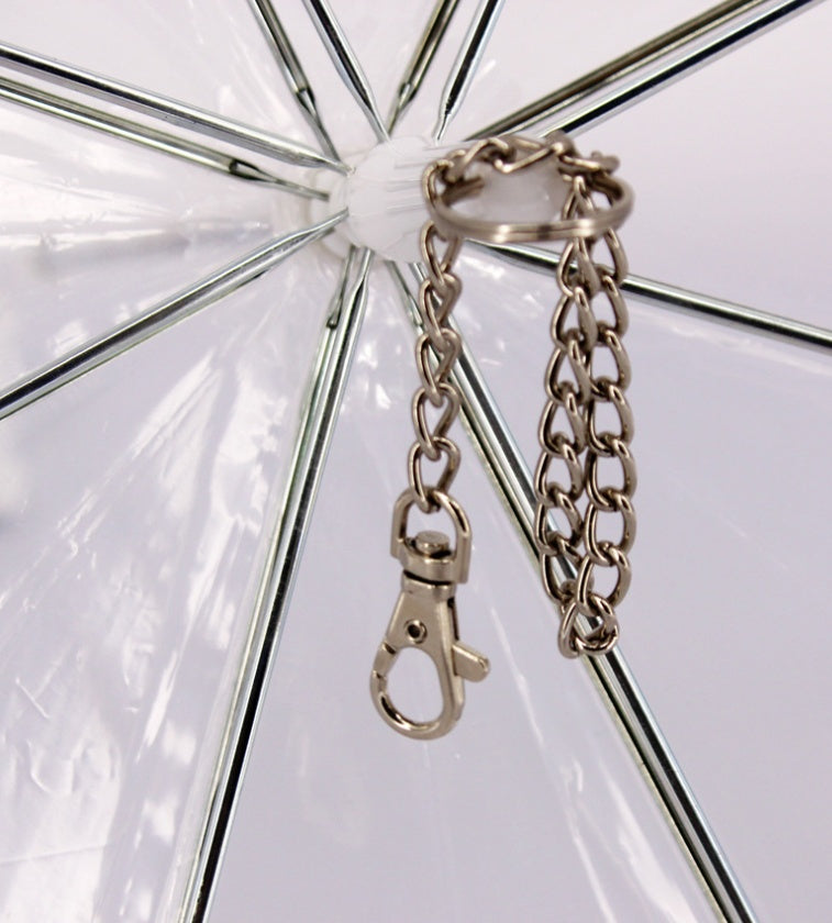 Parapluie pour animal - détail de la fixation laisse