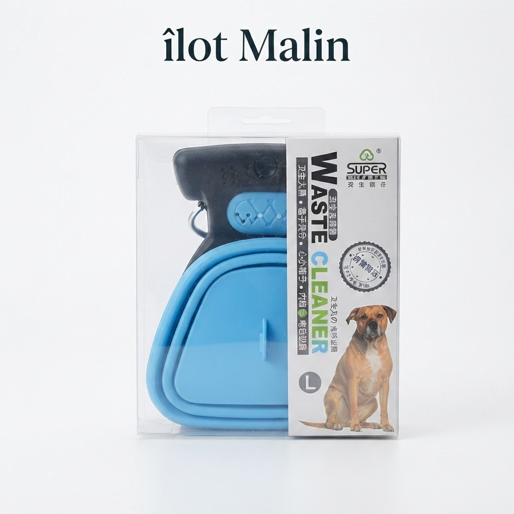 Ramasse-crottes pliable et portable pour chien