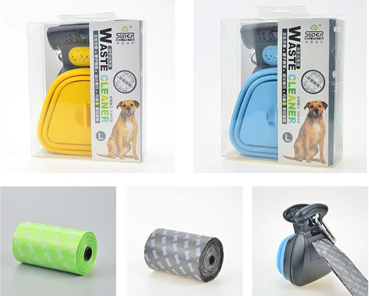 Ramasse-crottes pliable et portable pour chien